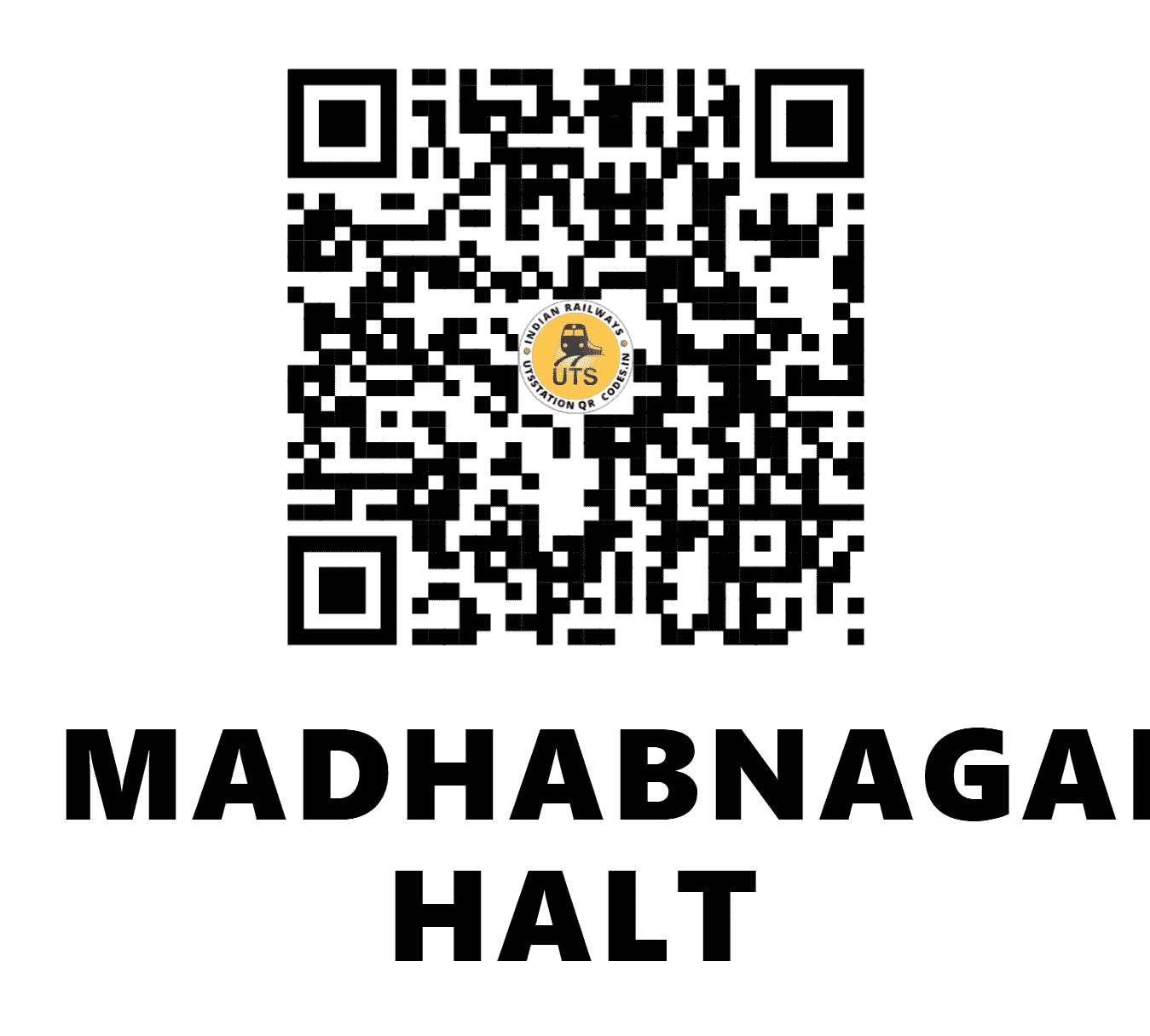 UTS QR Code for MADHABNAGAR HALT - MDGB - ER (WEST BENGAL)